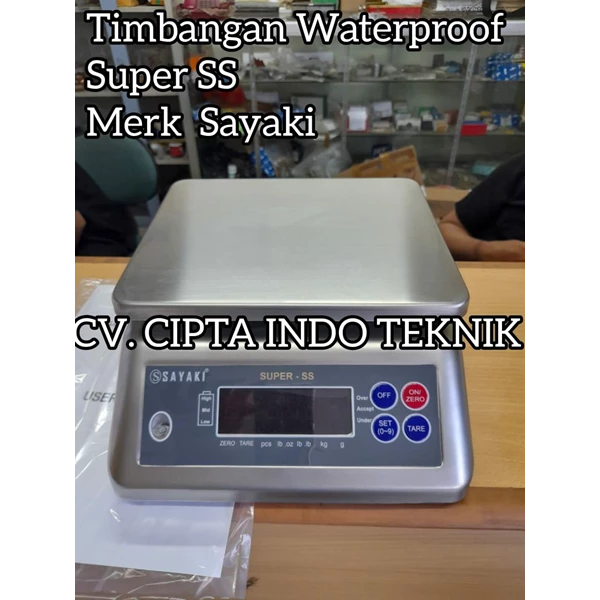 Timbangan meja Super SS Merk Sayaki - Kualitas Waterproof 