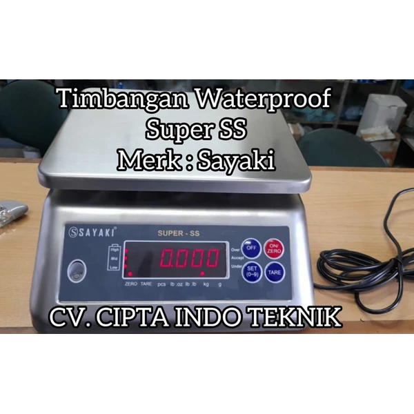 Timbangan Digital Super SS Merk Sayaki - Waterproof