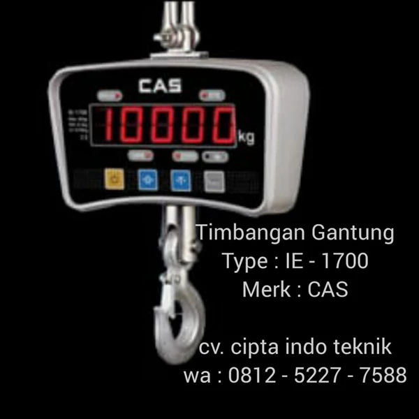 Timbangan Gantung CAS IE - 1700 With Remote Display