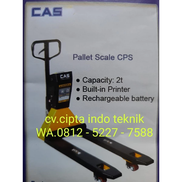 Hand Pallet Timbangan Digital CAS Type CPS 