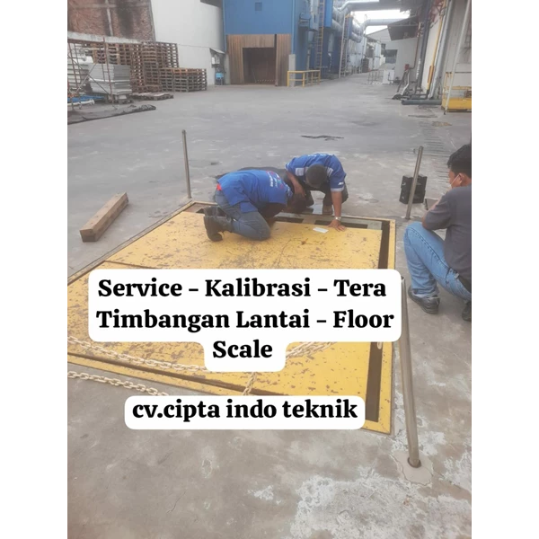Timbangan Lantai Floor Scale 2 - 3 Ton Segala Merk Kualitas Heavy Duty - Service + Tera 