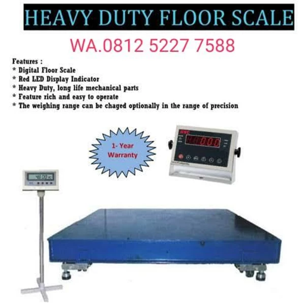 Timbangan Lantai Floor Scale GSC Type SGW 3015 PS Akurat & Presisi 