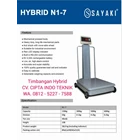 Timbangan Hybrid 300 kG X 0.1 Kg Size 48 x 66 cm Brand Sayaki  2