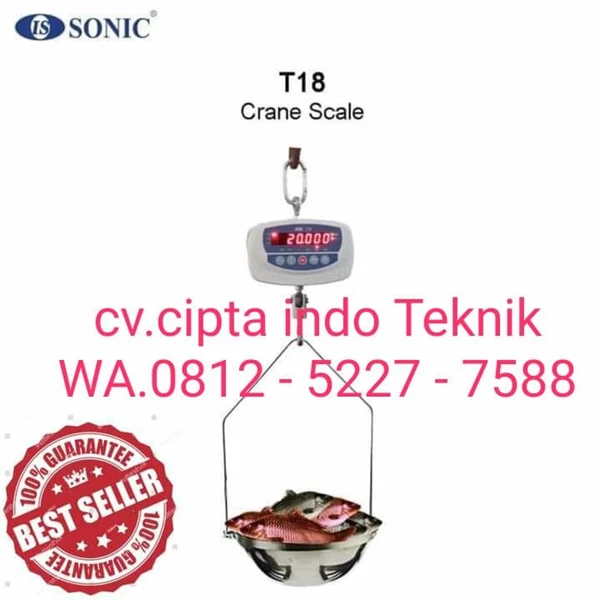 Timbangan Gantung - Crane Scale 5 Ton Remote Controller 