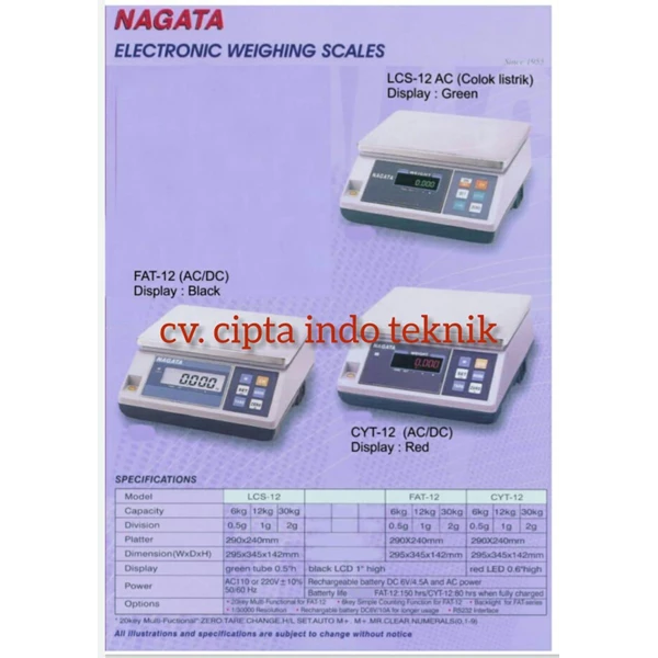 Timbangan Digital NAGATA FAT 6 Kg x 0.5 gram 