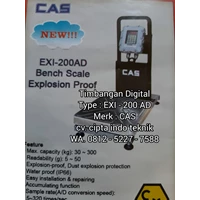 Timbangan Digital EXI 200 AD CAS 300 Kg x 50 gram Explosion Proof - ATEX 