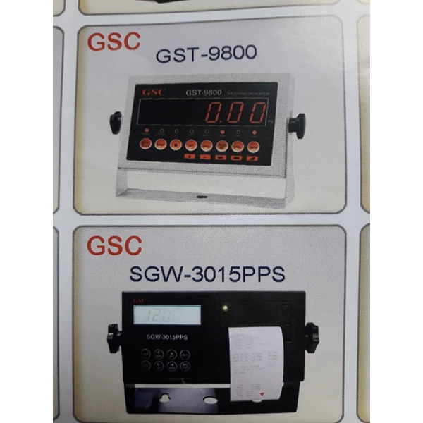 Indikator Timbangan SGW 3015 PPS Merk GSC / Service + Tera Timbangan 