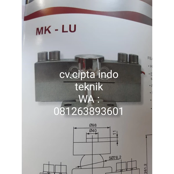 MK Cells - Load cell MK - LU Double Ended Beam 
