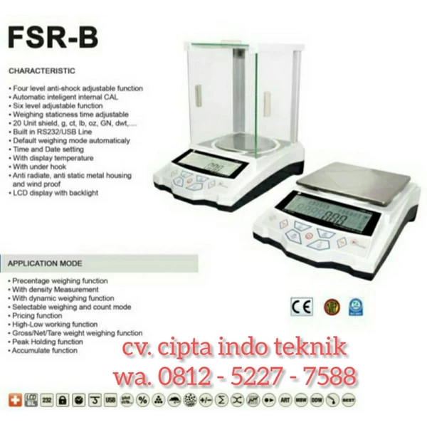 TIMBANGAN  DIGITAL  Fujitsu FSR - B 620 - 600 Gram x 0.01 gram 