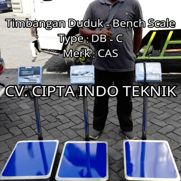 TIMBANGAN  DUDUK  MERK CAS  TYPE DB - C MODEL PAGAR 
