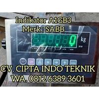 INDIKATOR TIMBANGAN  A1GB3 MERK SABB / Melayani service + Tera Timbangan 