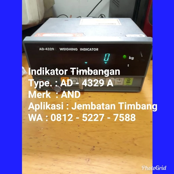Indikator Timbangan  AD - 4329 A Merk AND 