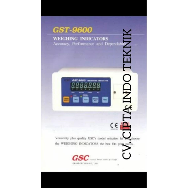 Indikator Timbangan GSC Type GST - 9600 